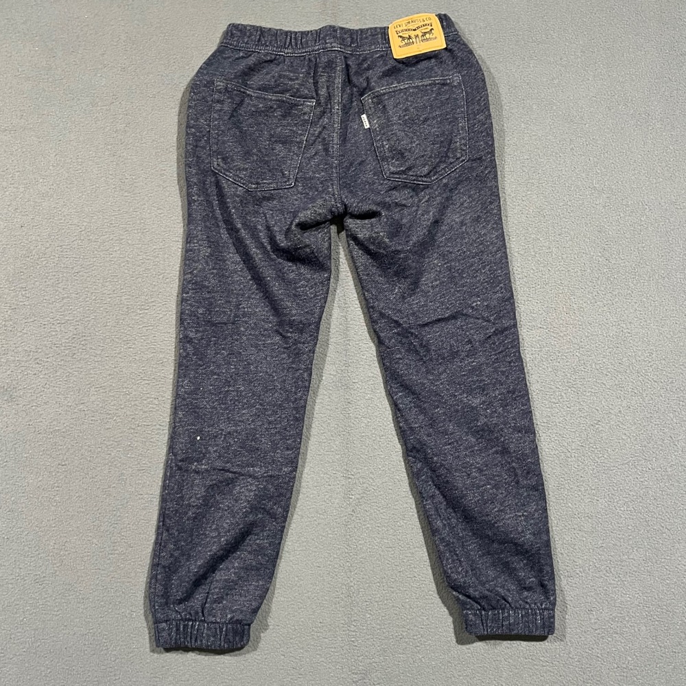 Levis‎ Boys Knit Jogger Sweatpants Denim Pattern Elastic Waist Size M Cozy
